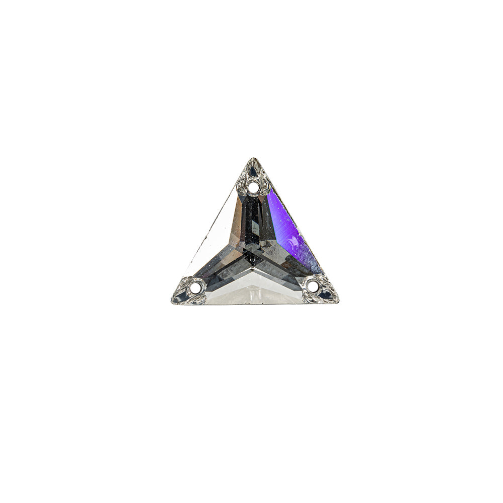 Vintage Swarovski Crystal Triangle Sew-On Rhinestone - 16mm Vintage Swarovski Crystal Triangle Sew-On Rhinestone - 16mm