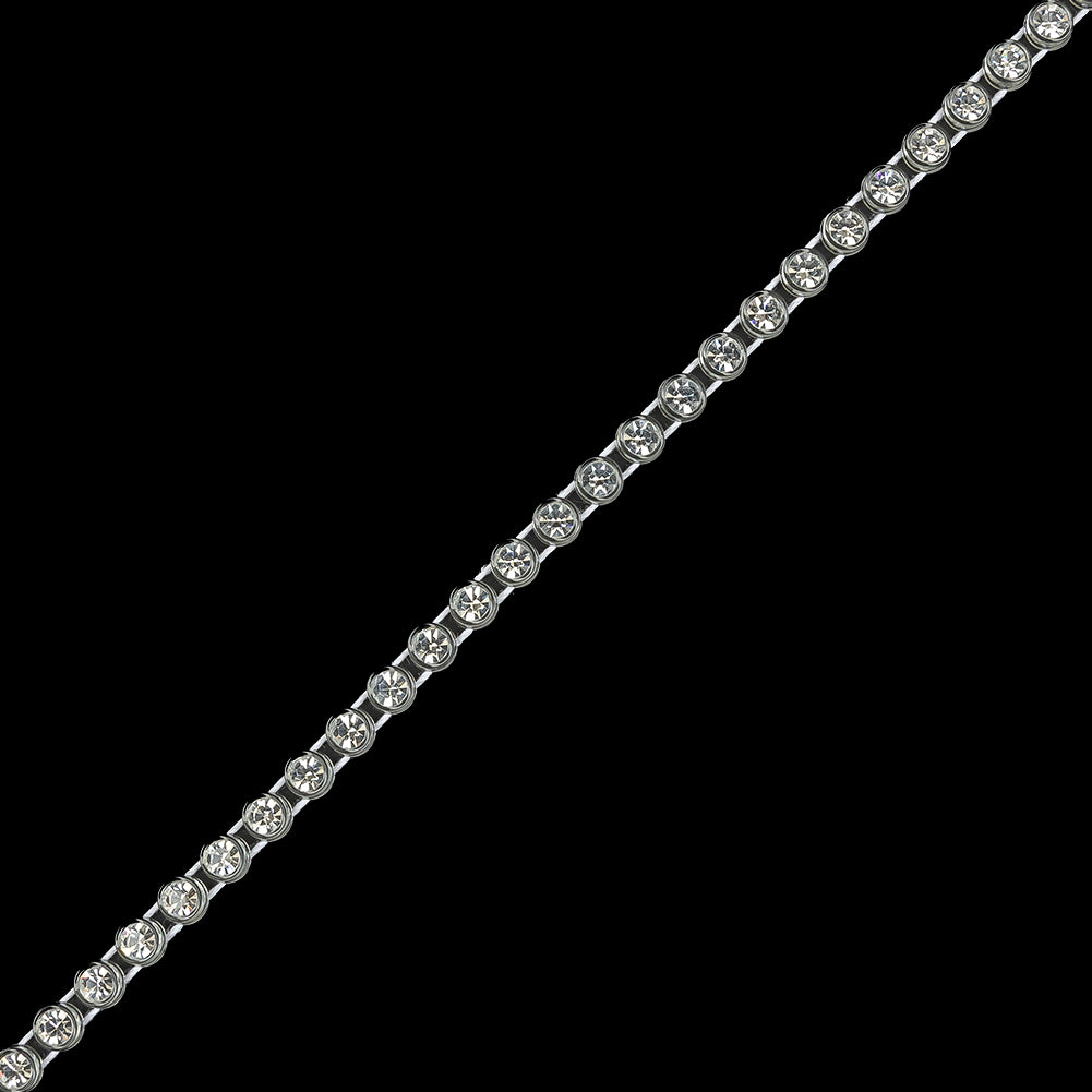 Vintage Crystal and Clear Rhinestone Trimming - 3mm Vintage Crystal and Clear Rhinestone Trimming - 3mm