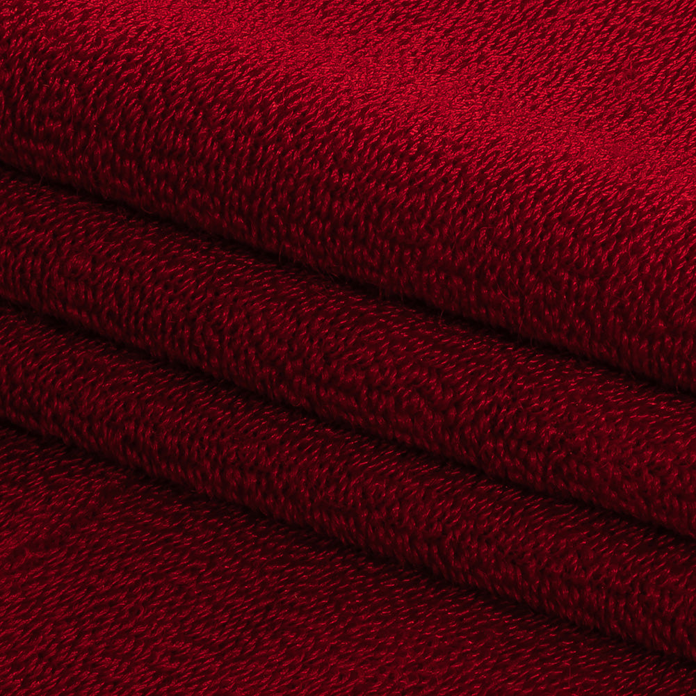 Red Radiant Rayon French Terry Folded Red Radiant Rayon French Terry Folded
