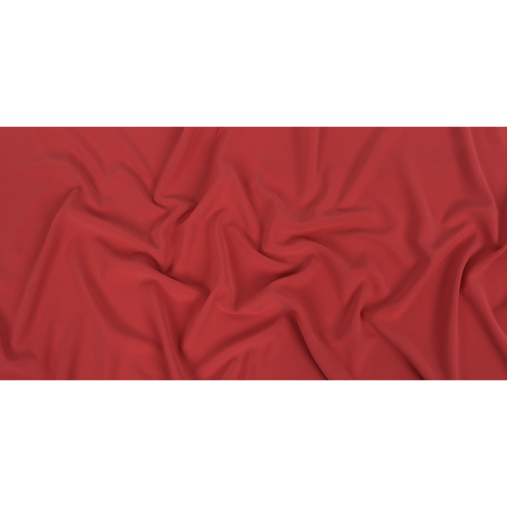 Italian Flamingo Pink Stretch Polyester Crepe Full Italian Flamingo Pink Stretch Polyester Crepe Full