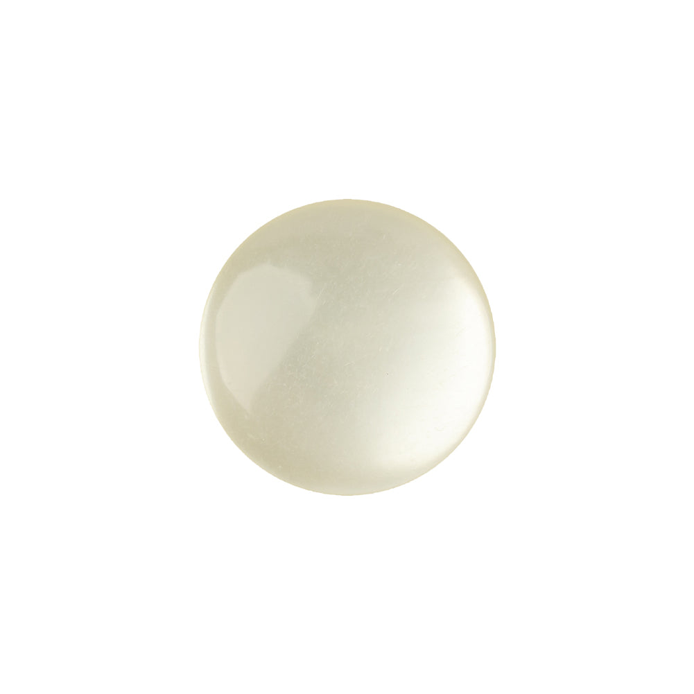 Vintage Ivory Pearlescent Flat Shank Back Plastic Button - 28L/18mm Vintage Ivory Pearlescent Flat Shank Back Plastic Button - 28L/18mm