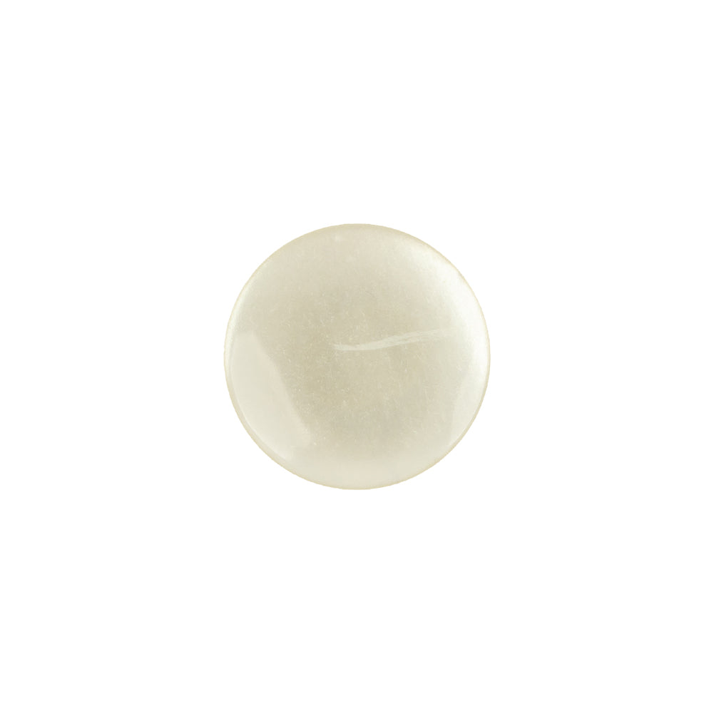 Vintage Ivory Pearlescent Flat Shank Back Plastic Button - 22L/14mm Vintage Ivory Pearlescent Flat Shank Back Plastic Button - 22L/14mm