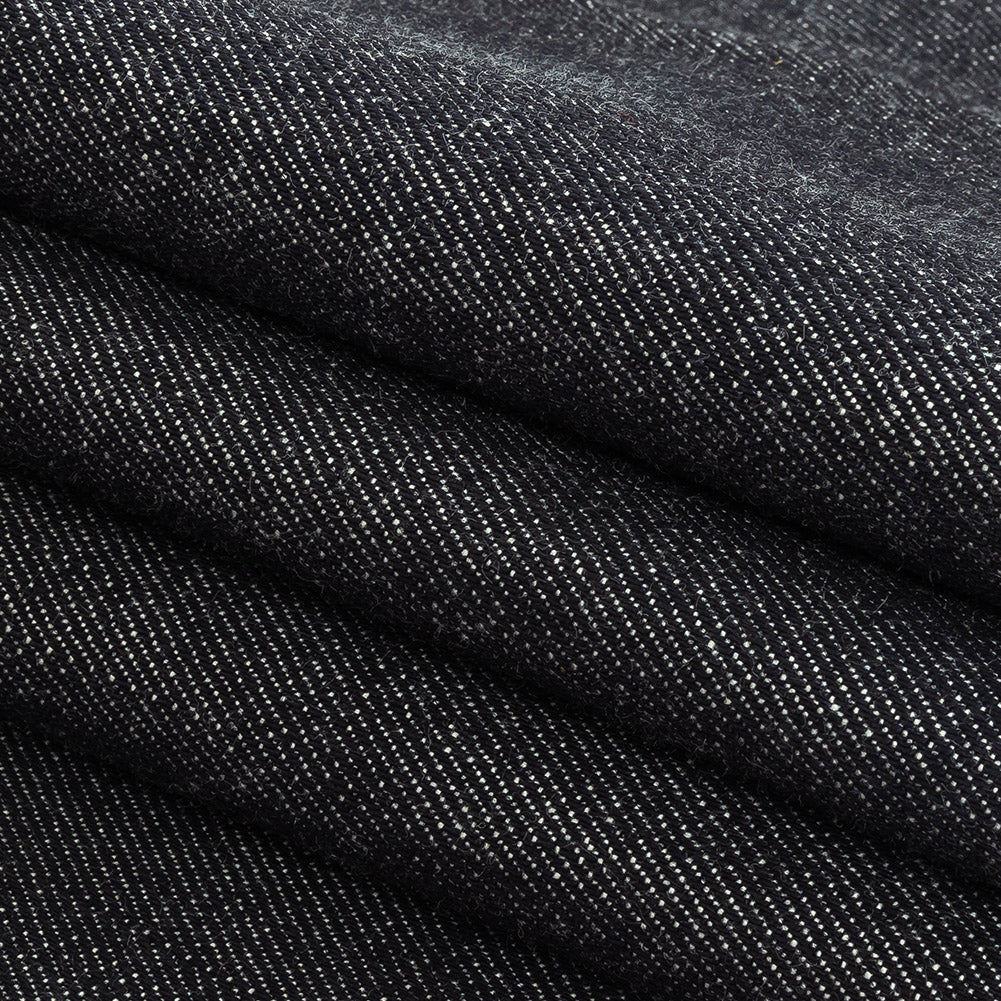 Dark Navy Cotton Denim Twill Folded Dark Navy Cotton Denim Twill Folded