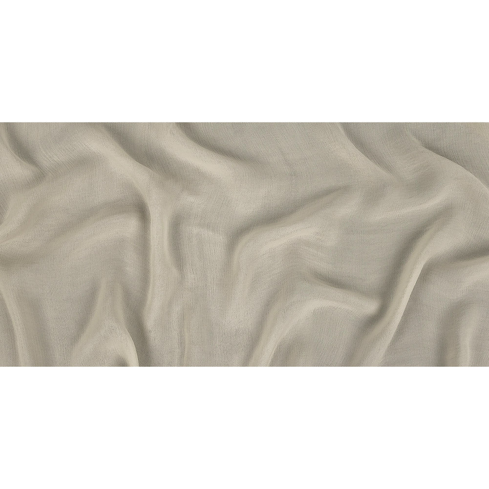 Canolli Cream Crinkled Viscose Double Cloth Crepe Full Canolli Cream Crinkled Viscose Double Cloth Crepe Full