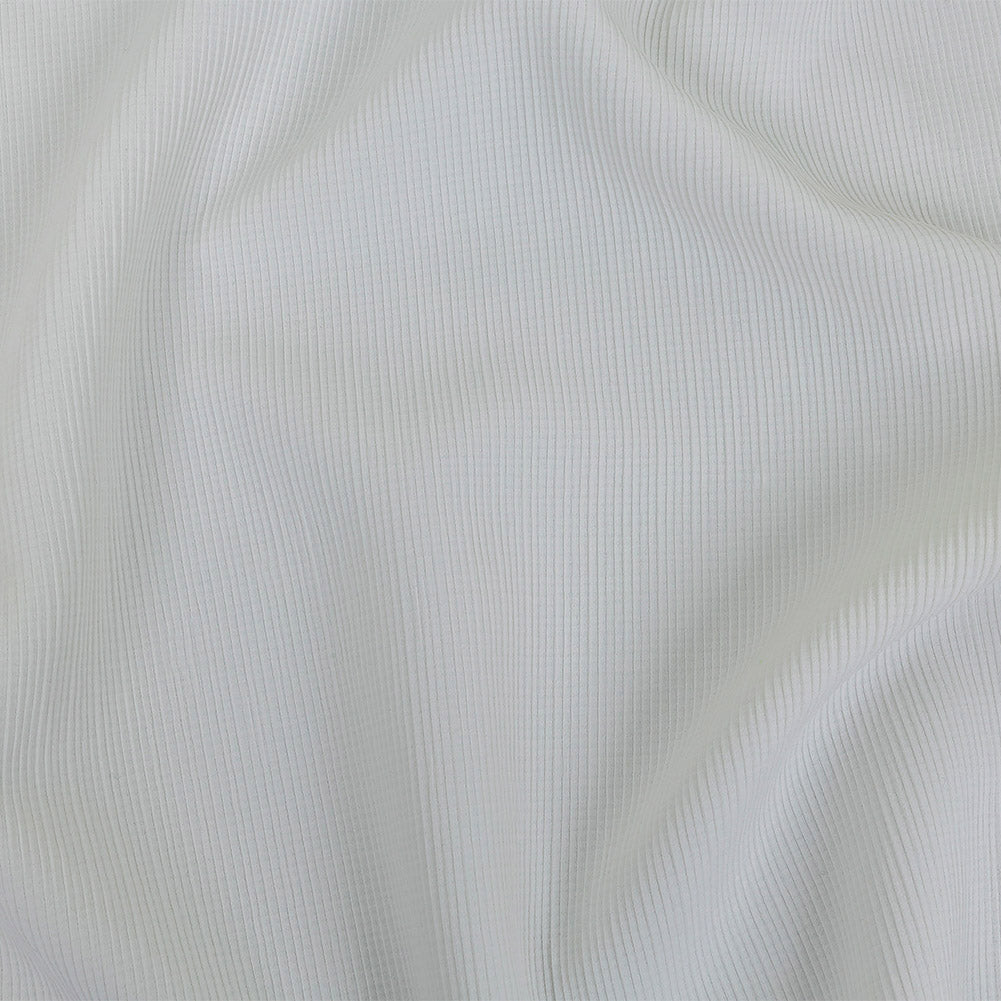Ivory Ribbed Stretch Polyester Matelasse Ivory Ribbed Stretch Polyester Matelasse