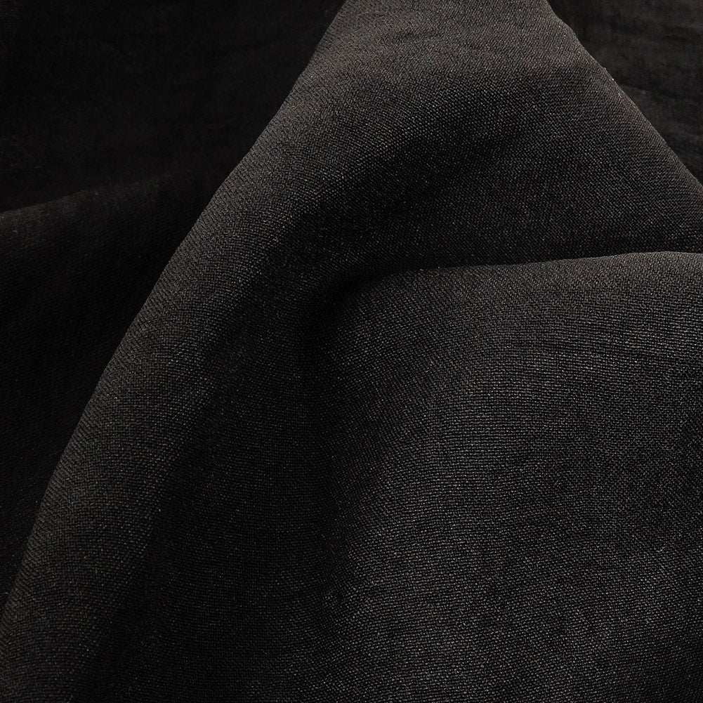 Black Stretch Polyester Woven Detail Black Stretch Polyester Woven Detail