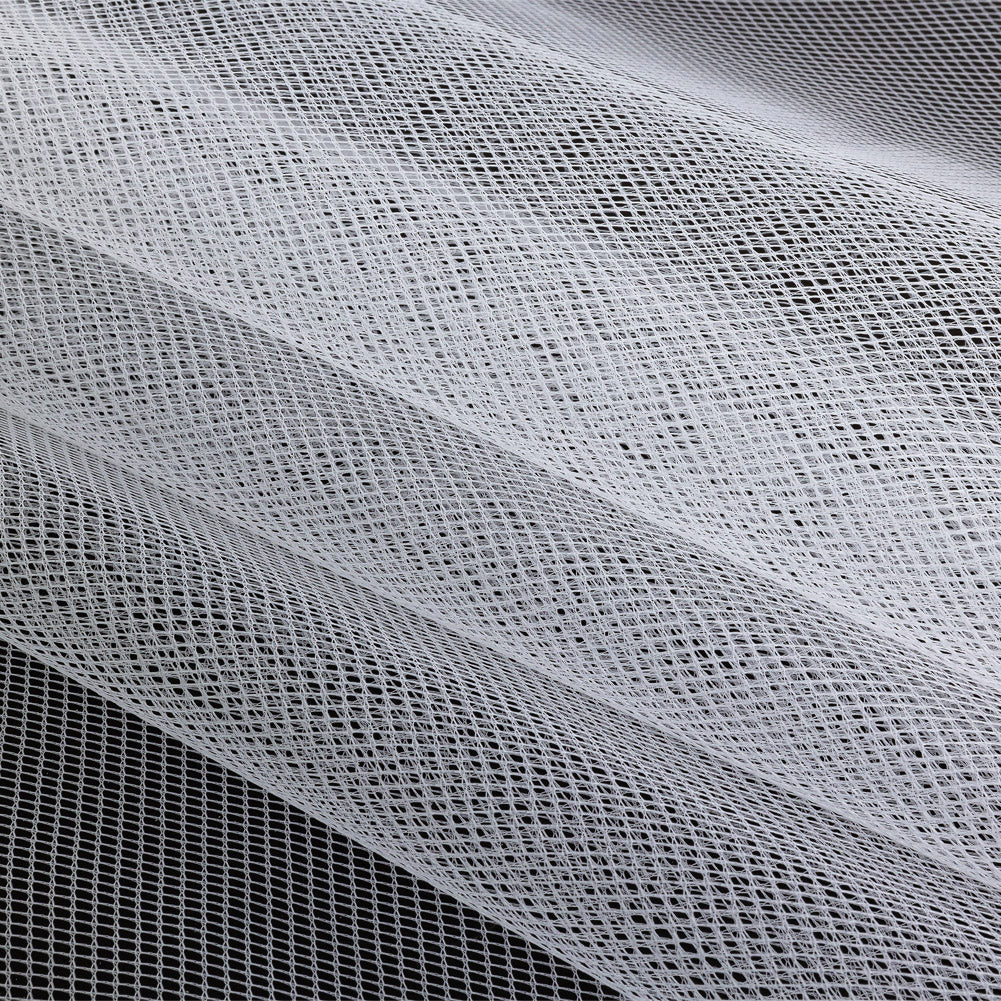 Nylon Cancan Tulle - White Folded Nylon Cancan Tulle - White Folded