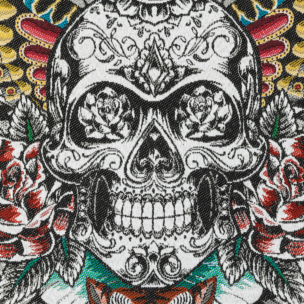 French Gray A Flutter On Cotton Blend Oversized Square Patch - 18.875" Detail French Gray A Flutter On Cotton Blend Oversized Square Patch - 18.875" Detail