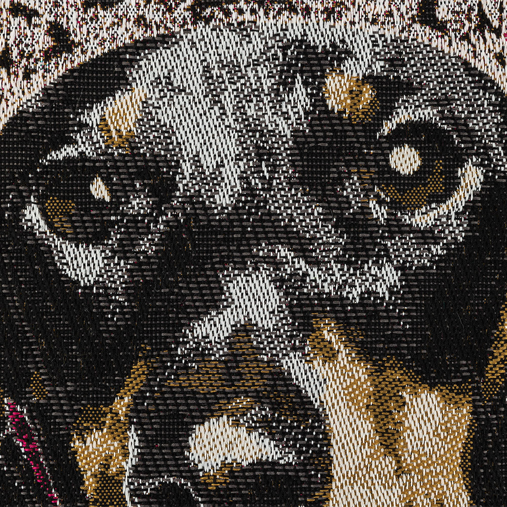 French Fuchsia Crowned Dachshund Oversized Square Patch - 18.875" Detail French Fuchsia Crowned Dachshund Oversized Square Patch - 18.875" Detail