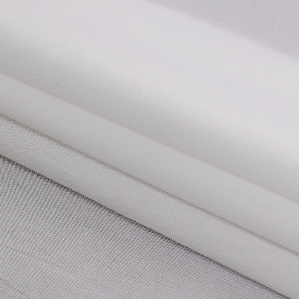 Nampa White Organic Cotton Poplin Detail Nampa White Organic Cotton Poplin Detail