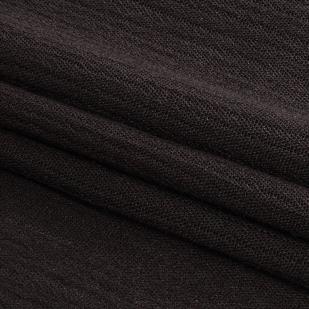 Crinkled Sustainable Rayon Gauze - Black - Wilmette Collection Folded Crinkled Sustainable Rayon Gauze - Black - Wilmette Collection Folded