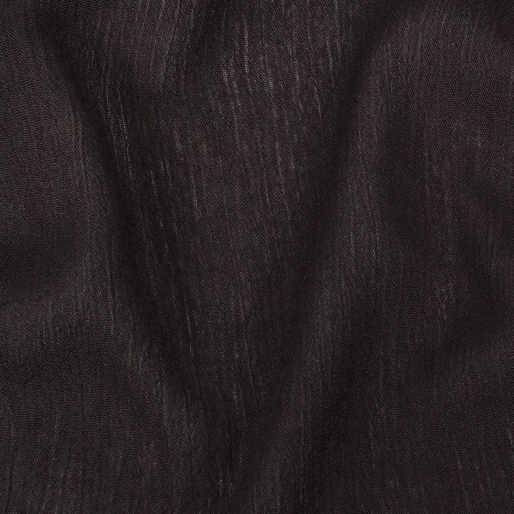Crinkled Sustainable Rayon Gauze - Black - Wilmette Collection Crinkled Sustainable Rayon Gauze - Black - Wilmette Collection