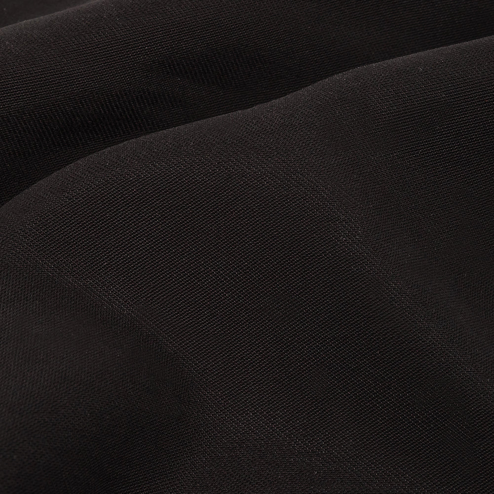 Ultra-Soft Rayon and Recycled Polyester Twill - Black - Zarria Collection Detail Ultra-Soft Rayon and Recycled Polyester Twill - Black - Zarria Collection Detail