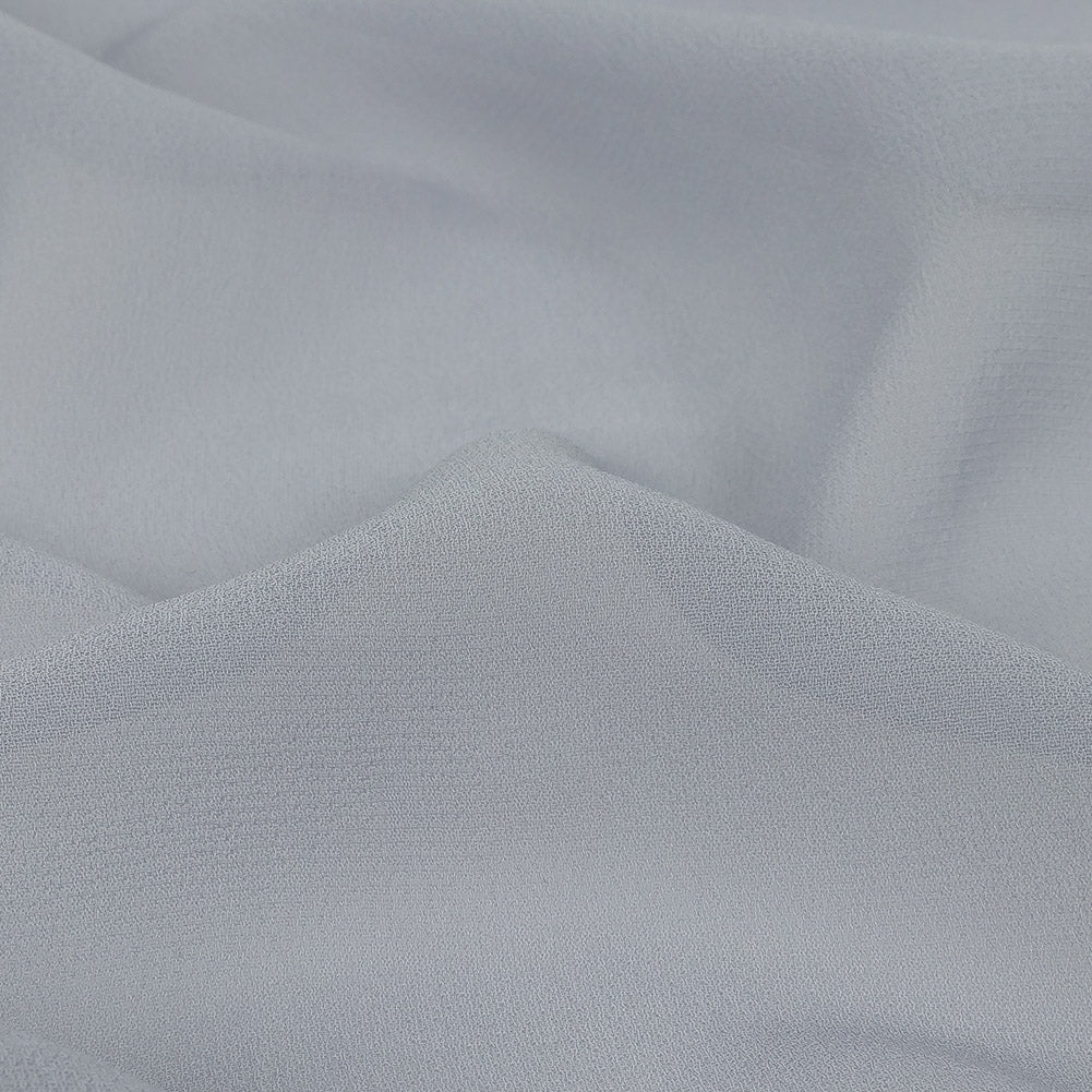 Famous Australian Designer Blue Gray Viscose Georgette Detail Famous Australian Designer Blue Gray Viscose Georgette Detail