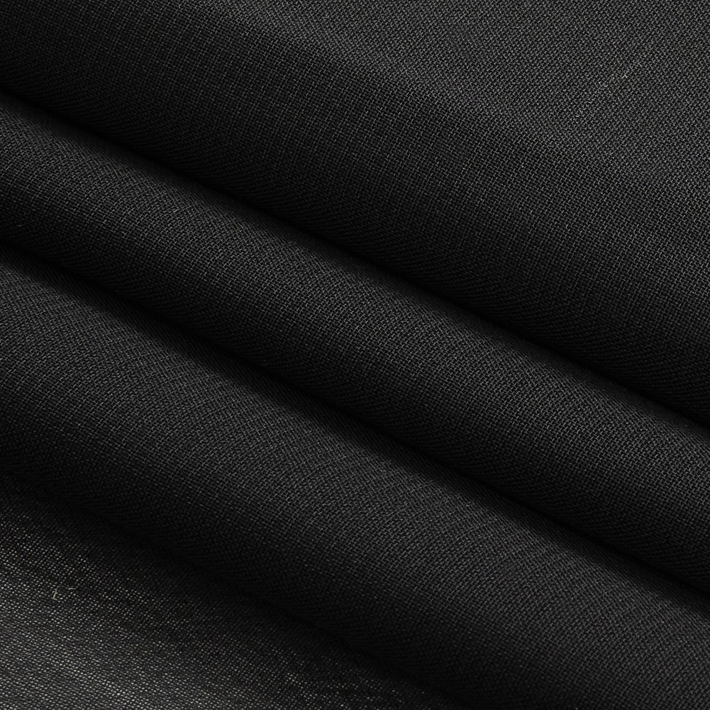 Famous Australian Designer Black Polyester Georgette Folded Famous Australian Designer Black Polyester Georgette Folded
