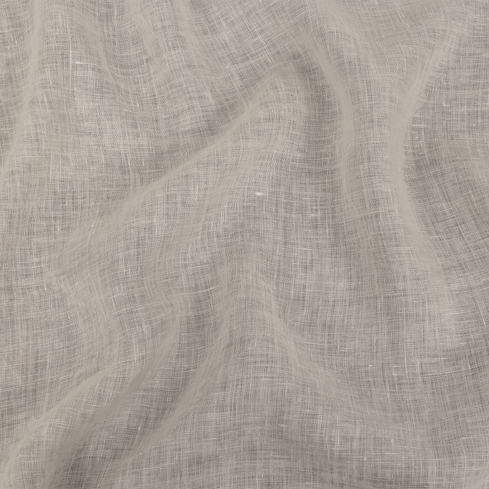 Famous Australian Designer Egret Lightweight Linen Poplin Famous Australian Designer Egret Lightweight Linen Poplin
