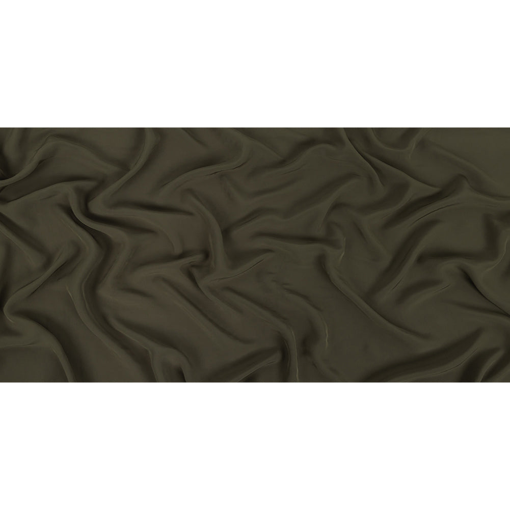 Famous Australian Designer Olive Crepe de Chine Viscose Lining Full Famous Australian Designer Olive Crepe de Chine Viscose Lining Full