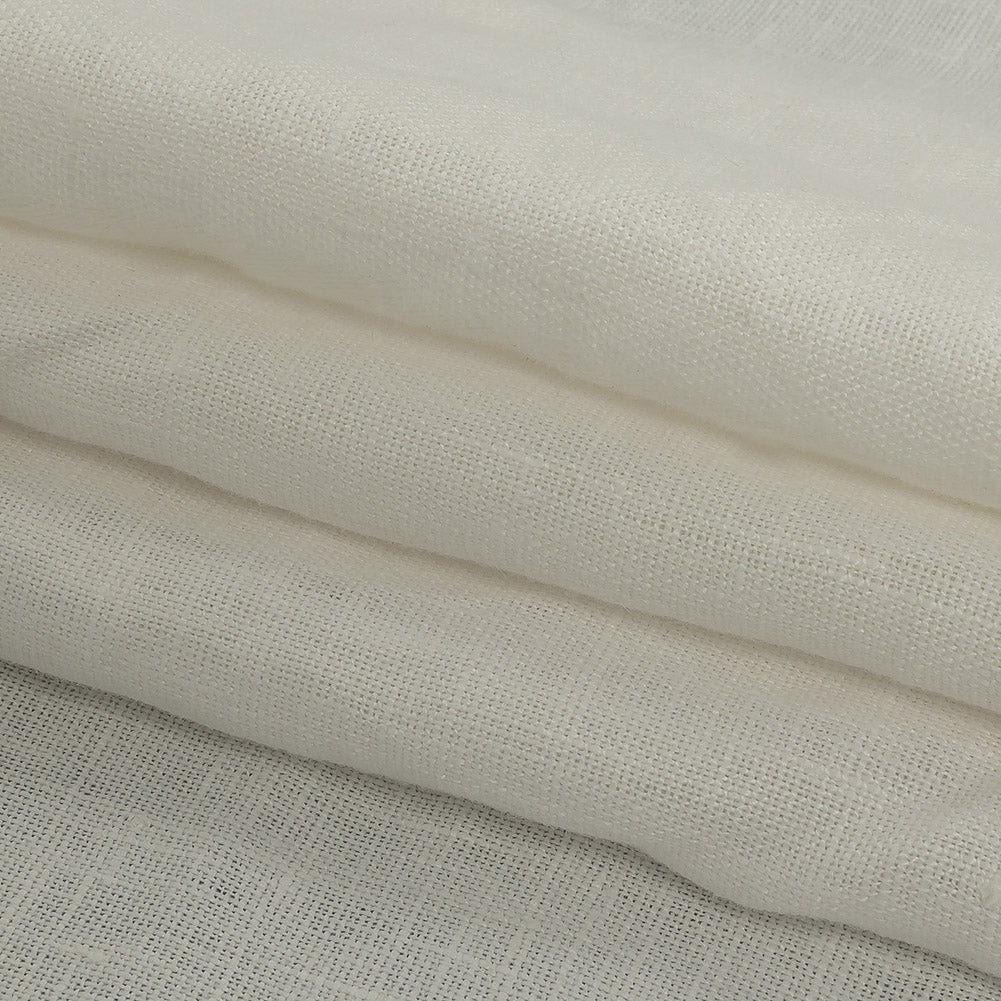 Famous Australian Designer Snow White Plainly Textured Linen Woven Folded Famous Australian Designer Snow White Plainly Textured Linen Woven Folded