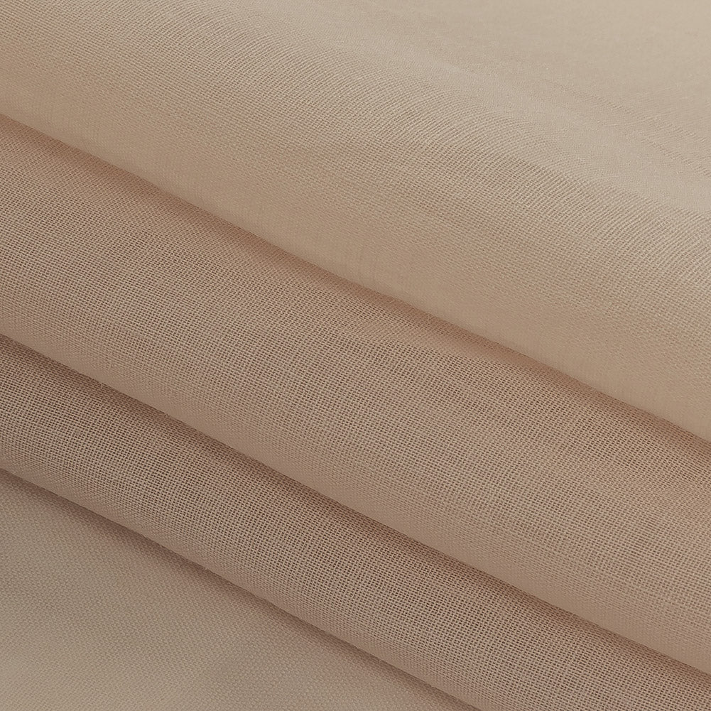 Famous Australian Designer Buff Semi-Sheer Ramie Woven Folded Famous Australian Designer Buff Semi-Sheer Ramie Woven Folded