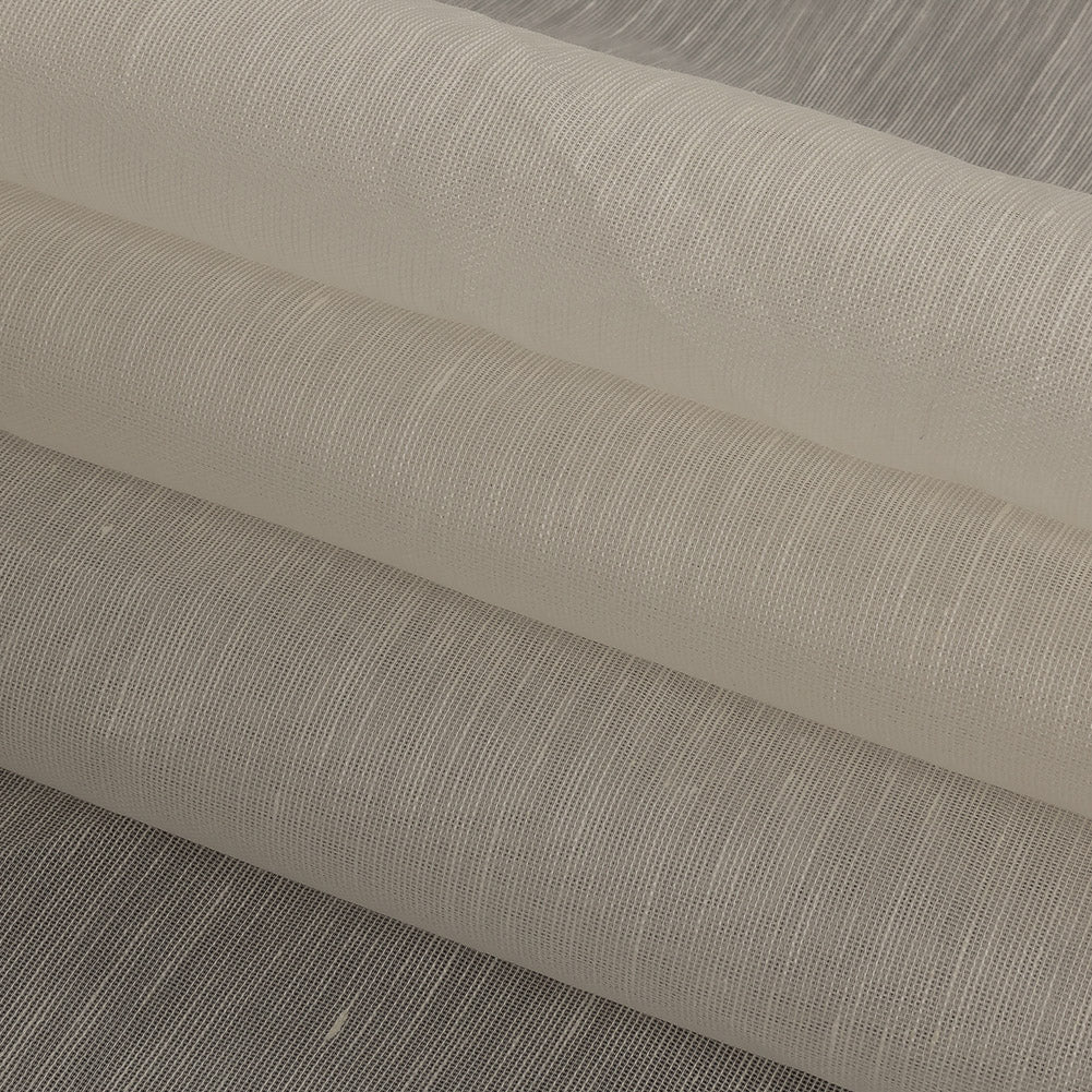 Famous Australian Designer Pristine Silk and Linen Scrim Folded Famous Australian Designer Pristine Silk and Linen Scrim Folded