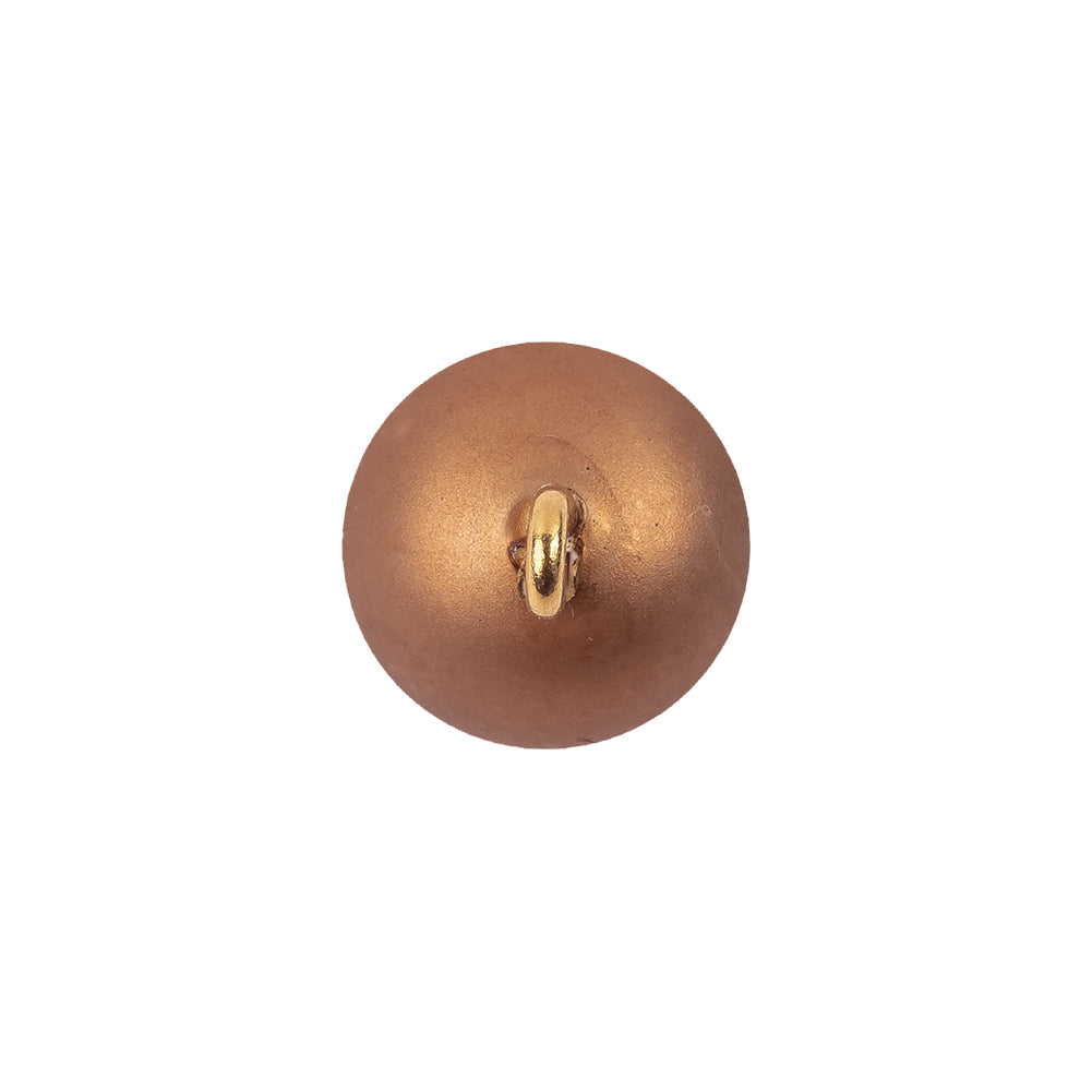 Italian Bronze Iridescent Ball Shank Back Button - 22L/14mm Detail Italian Bronze Iridescent Ball Shank Back Button - 22L/14mm Detail