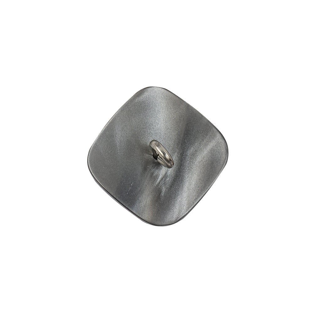 Italian Smoky Beige Haze Plastic and Silver Metal Shank Back Button - 32L/20mm Detail Italian Smoky Beige Haze Plastic and Silver Metal Shank Back Button - 32L/20mm Detail