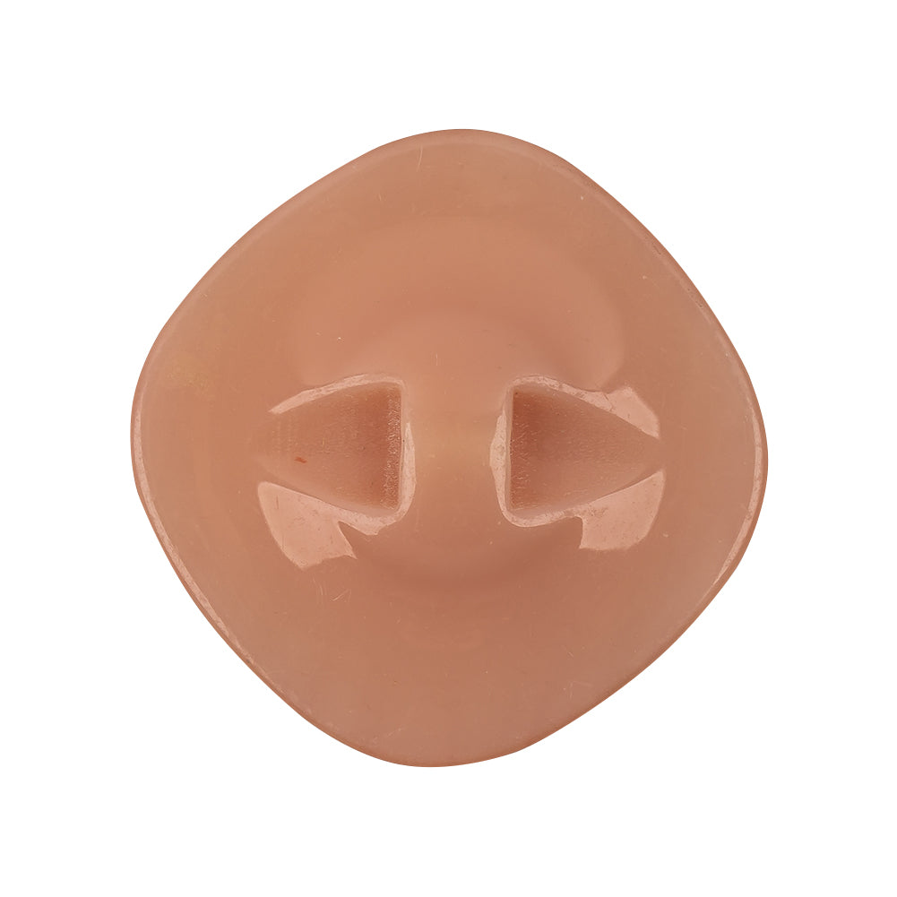 Blush Iridescent Rounded Square Self Back Plastic Button - 44L/28mm Detail Blush Iridescent Rounded Square Self Back Plastic Button - 44L/28mm Detail