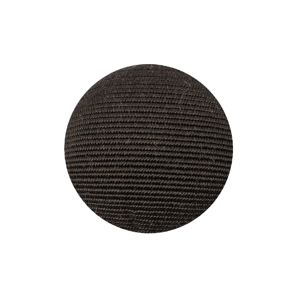 Turkish Coffee Ottoman Fabric Covered Domed Cotton Blend Sew On Button - 38L/24mm Turkish Coffee Ottoman Fabric Covered Domed Cotton Blend Sew On Button - 38L/24mm