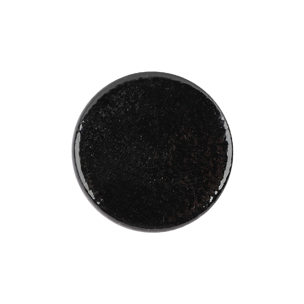 Black Patent Leather and Silk Sew On Button - 36L/23mm Black Patent Leather and Silk Sew On Button - 36L/23mm