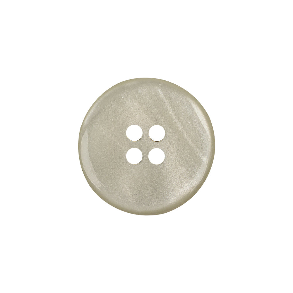 Ivory Iridescent Four Hole Smooth Top Plastic Button - 32L/20mm Detail Ivory Iridescent Four Hole Smooth Top Plastic Button - 32L/20mm Detail