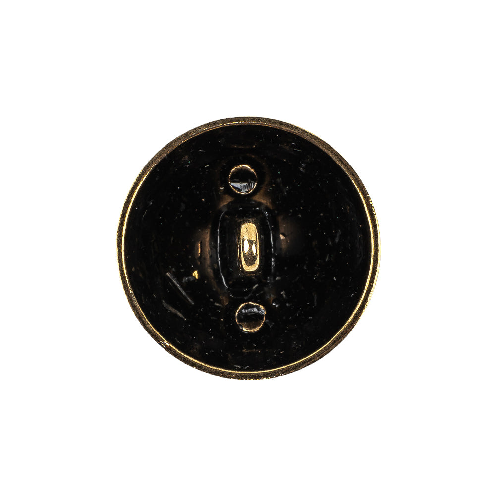 Gold Floral Classical Dome Shaped Metal Coat Button - 36L/23mm Detail Gold Floral Classical Dome Shaped Metal Coat Button - 36L/23mm Detail