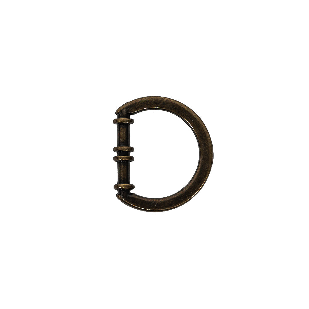 Bronze Cast Metal Rounded D-Ring - 15mm Bronze Cast Metal Rounded D-Ring - 15mm