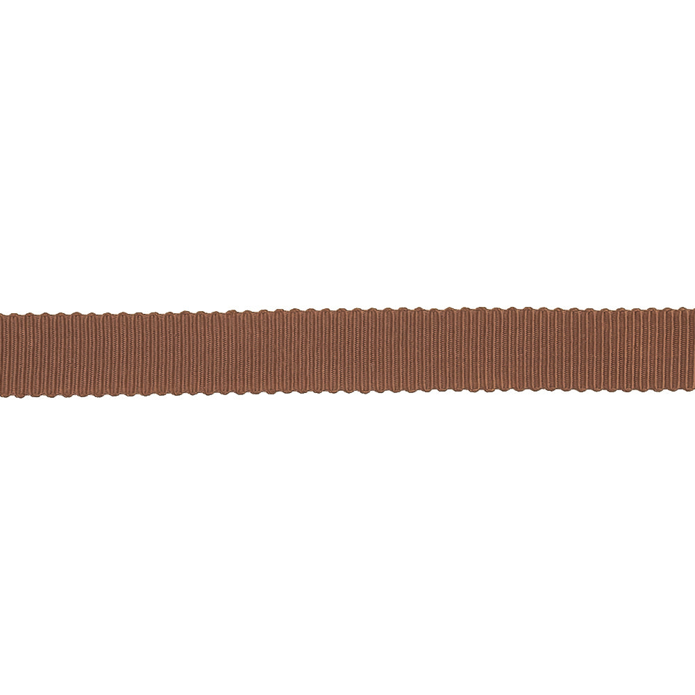 Aztec Brown Petersham Grosgrain Ribbon - 0.4375" Detail Aztec Brown Petersham Grosgrain Ribbon - 0.4375" Detail