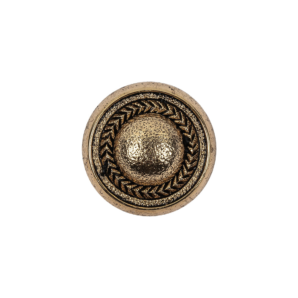 Italian Gold Plated Faux Chain Shank Back Button - 30L/19mm Italian Gold Plated Faux Chain Shank Back Button - 30L/19mm