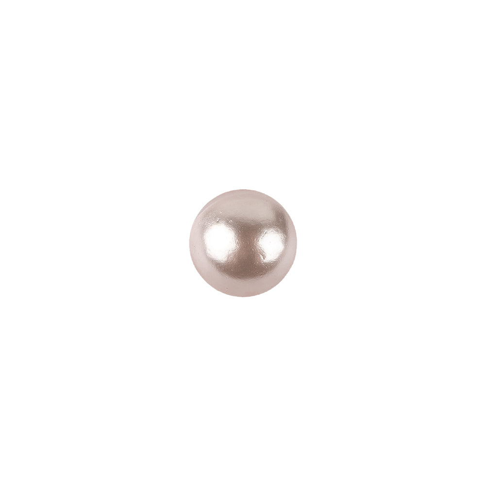Pearlized Pink and Silver Metal Dome Shaped Shank Back Button - 13L/8mm Pearlized Pink and Silver Metal Dome Shaped Shank Back Button - 13L/8mm