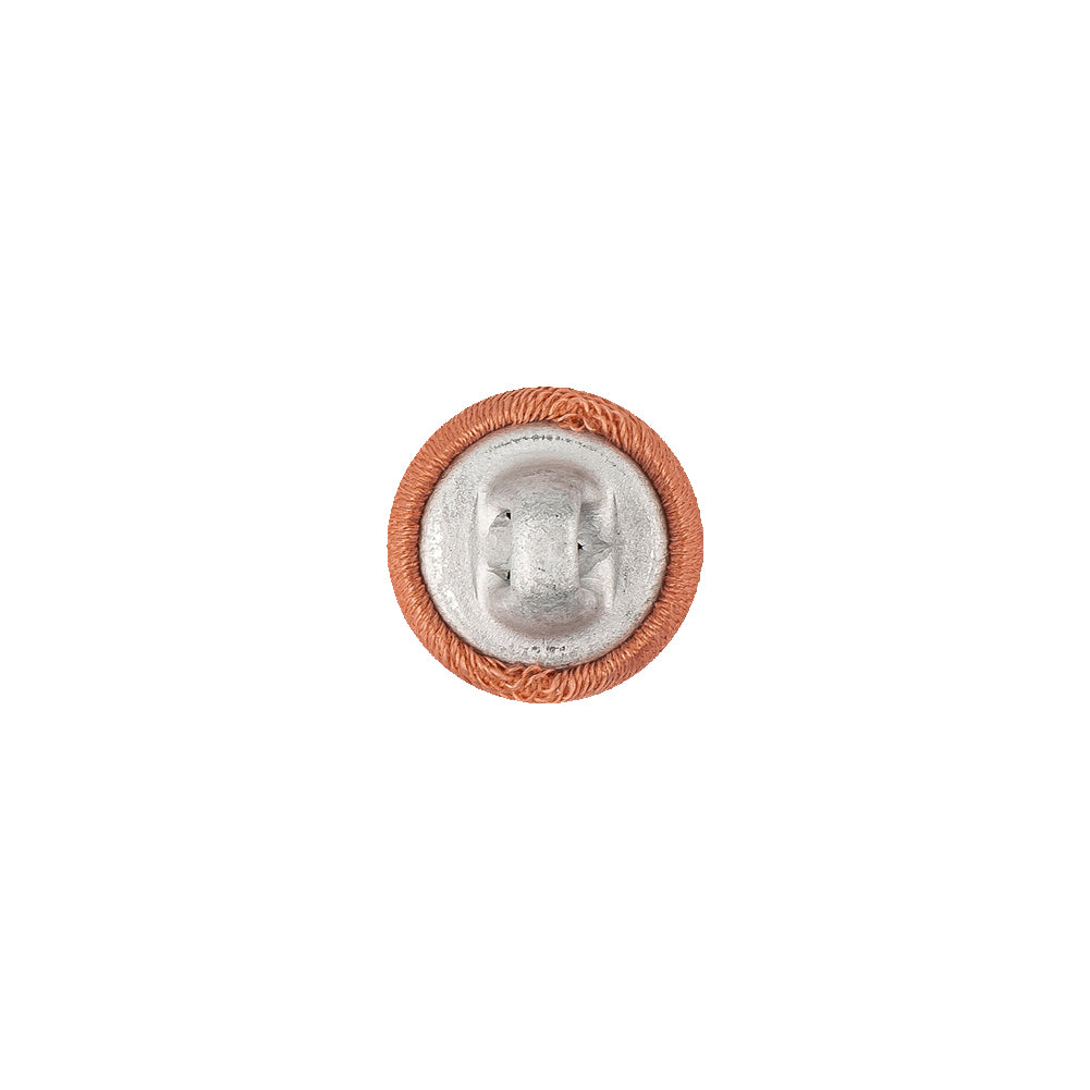Faded Orange Fabric Covered Low Domed Shank Back Button - 18L/11.5mm Detail Faded Orange Fabric Covered Low Domed Shank Back Button - 18L/11.5mm Detail
