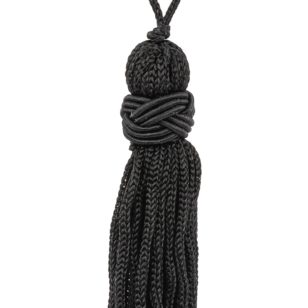 Black Cotton Tassel - 2.5" Detail Black Cotton Tassel - 2.5" Detail