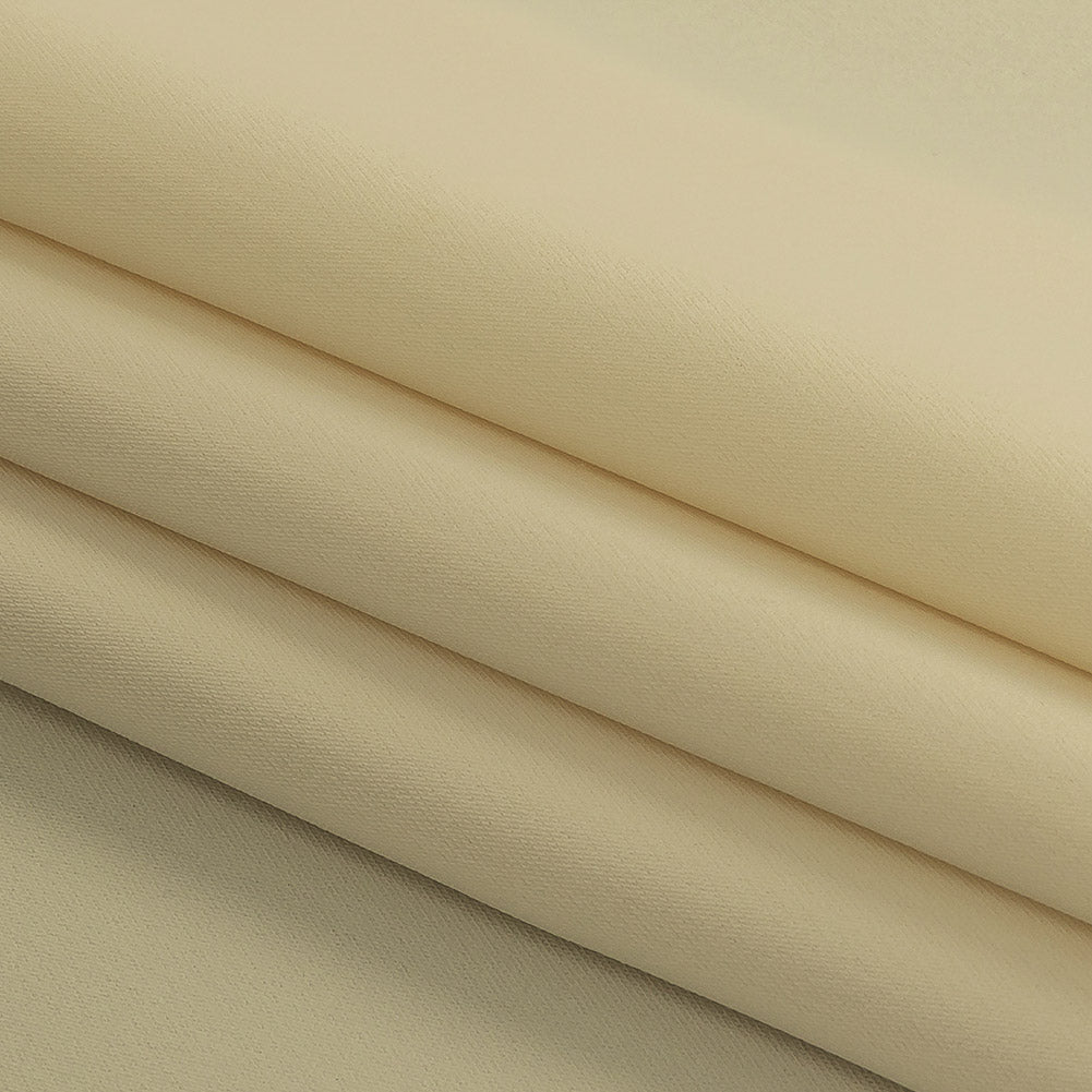 Cannoli Cream Smooth Stretch Polyester Twill Folded Cannoli Cream Smooth Stretch Polyester Twill Folded