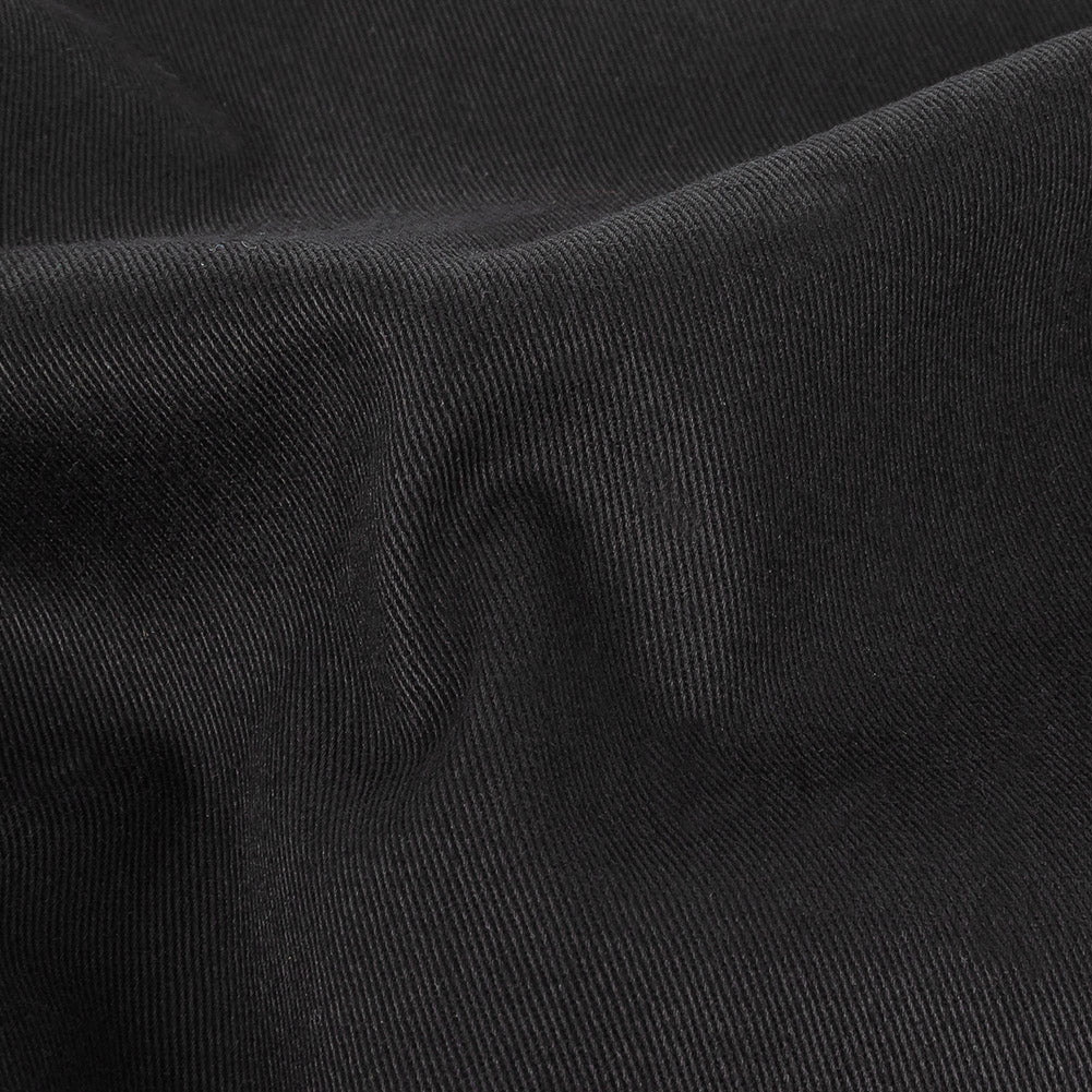 Black Stretch Cotton Twill Detail Black Stretch Cotton Twill Detail