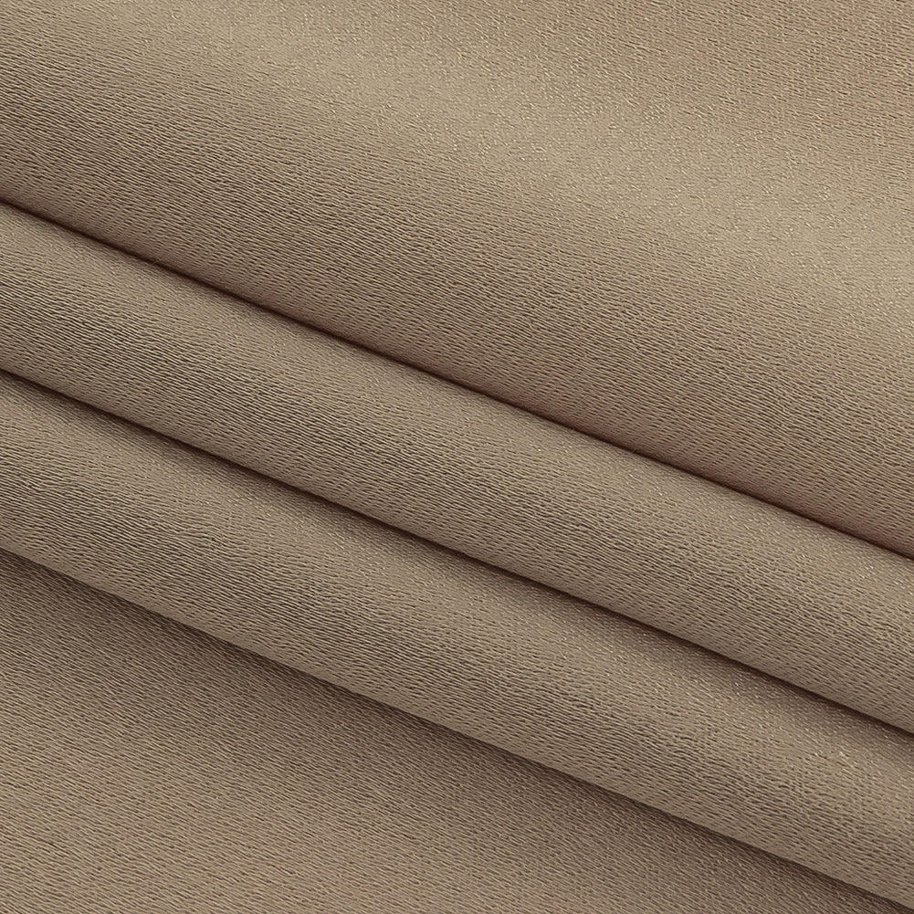Sand Stretch Crepe Back Satin Folded
