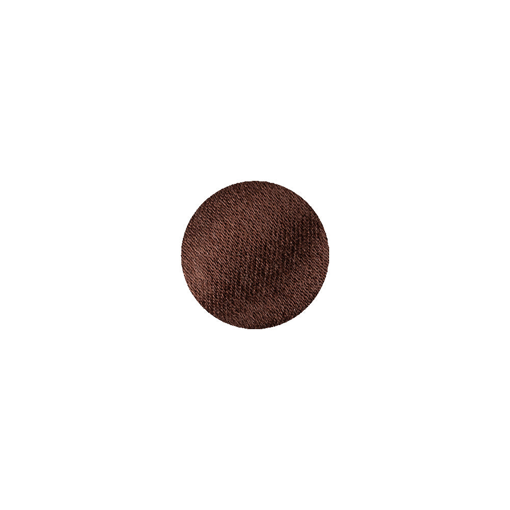Chocolate Brown Fabric Covered Low Domed Shank Back Button - 18L/11.5mm Chocolate Brown Fabric Covered Low Domed Shank Back Button - 18L/11.5mm