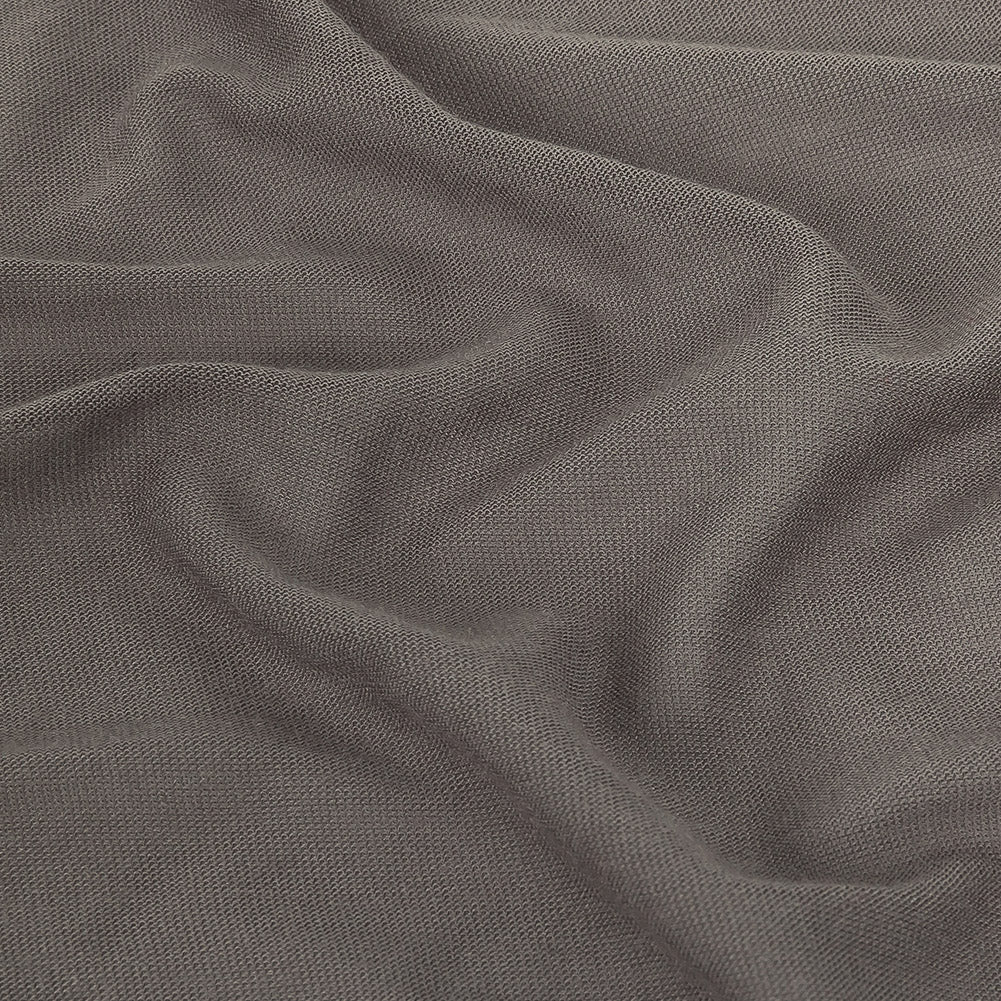 Gray Tissueweight Stretch Rayon Jersey Detail Gray Tissueweight Stretch Rayon Jersey Detail