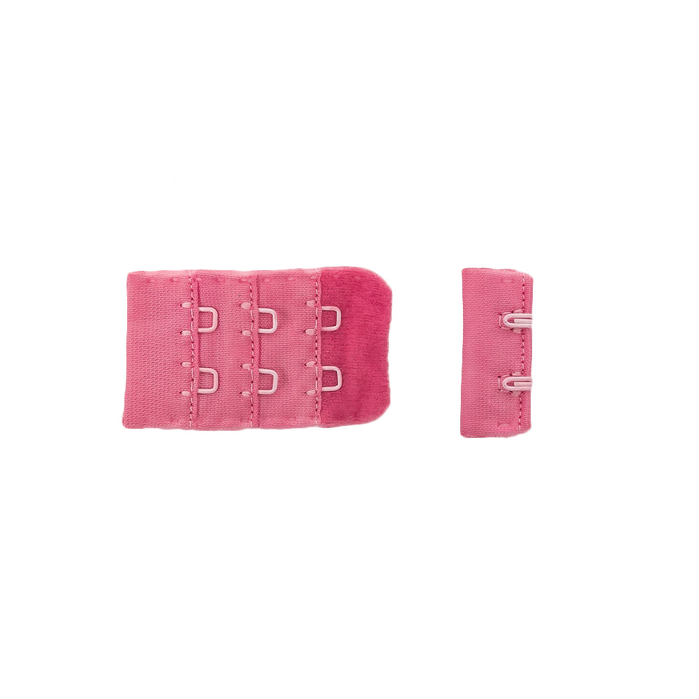 Medium Pink Bra Hook and Eye Back Closure - 2 x 3 Detail Medium Pink Bra Hook and Eye Back Closure - 2 x 3 Detail
