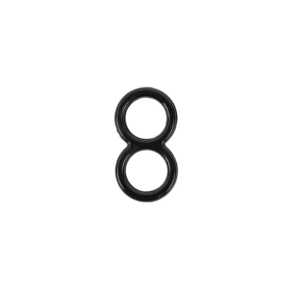 Black Figure Eight Slider for 3/16" Strap - Set of 4 Black Figure Eight Slider for 3/16" Strap - Set of 4