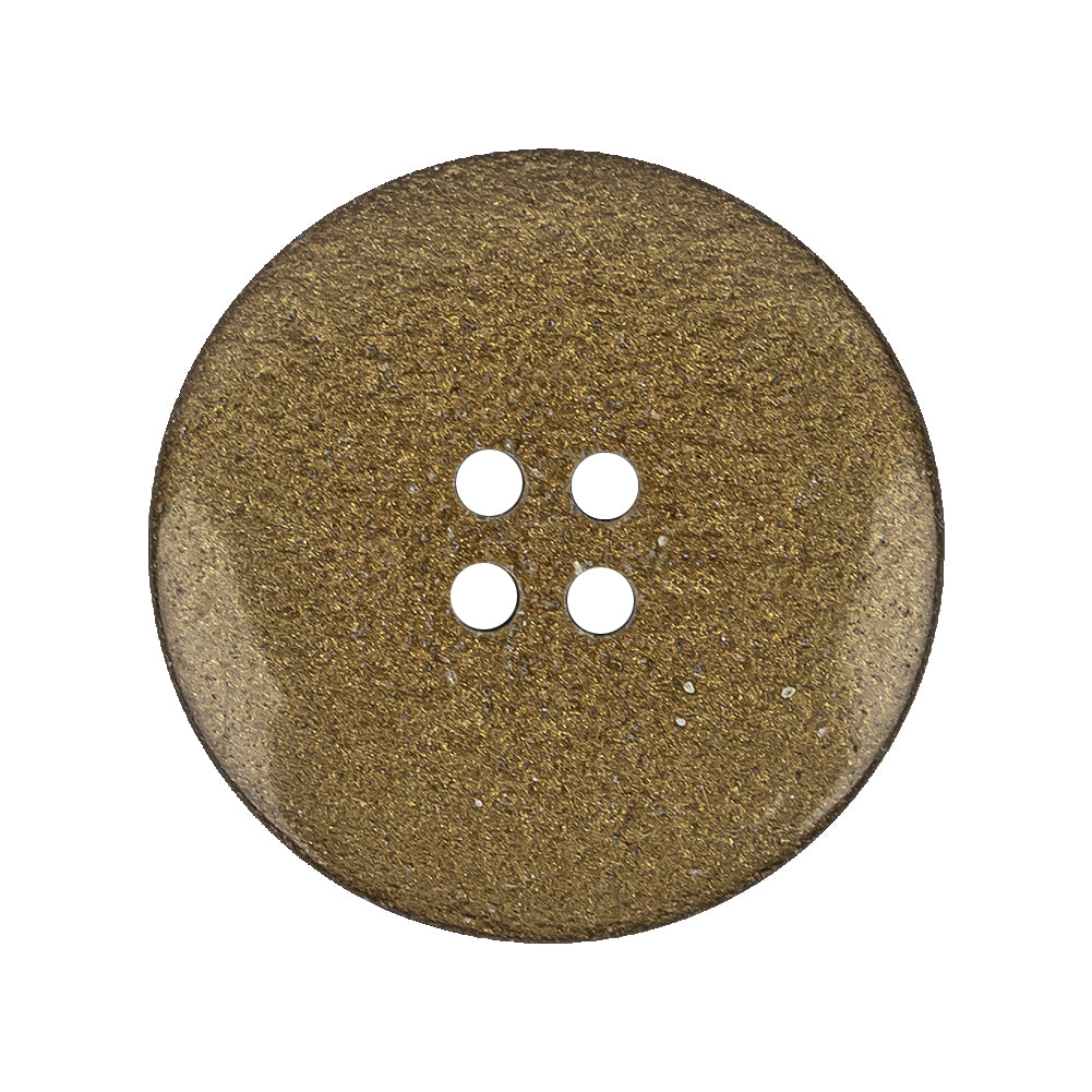 Gold Floral Iridescent Rolled Rim 4-Hole Nylon Button - 44L/28mm Detail Gold Floral Iridescent Rolled Rim 4-Hole Nylon Button - 44L/28mm Detail