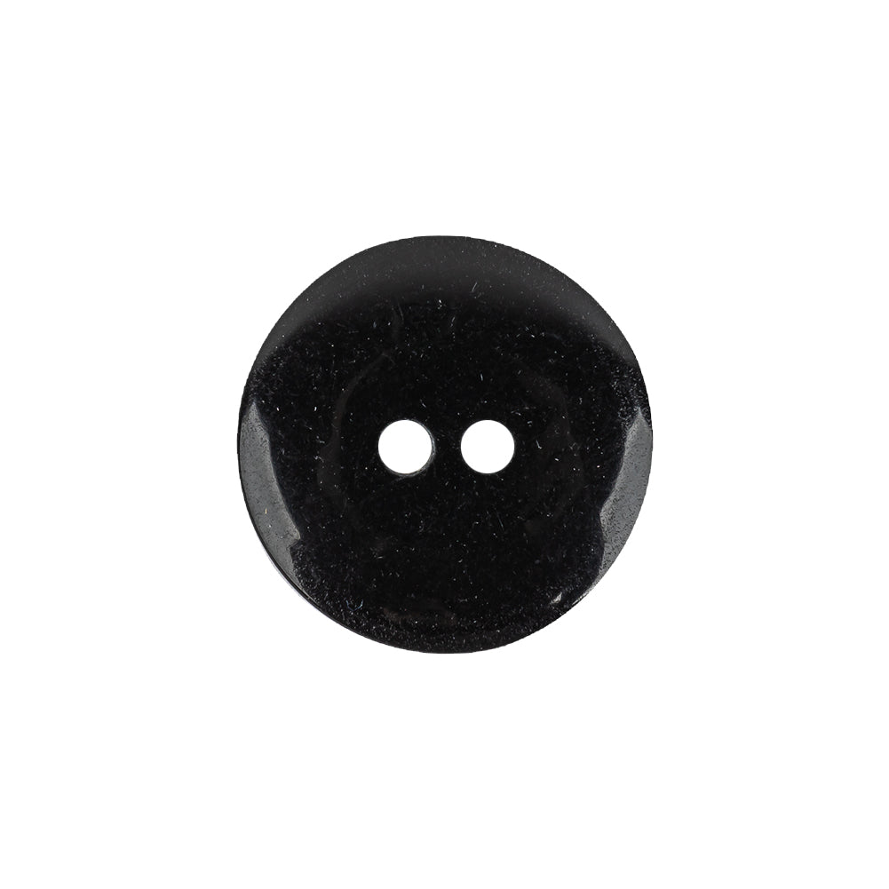 Silver Striated Rolled Rim 2-Hole Plastic Button - 32L/20mm Detail Silver Striated Rolled Rim 2-Hole Plastic Button - 32L/20mm Detail