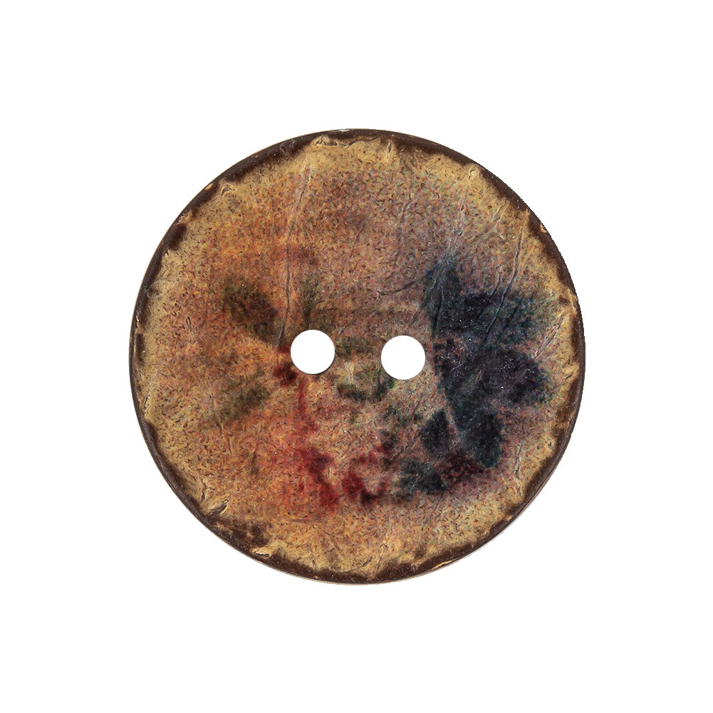 Tecnofantas Floral 2-Hole Coconut Button - 40L/25.5mm Tecnofantas Floral 2-Hole Coconut Button - 40L/25.5mm