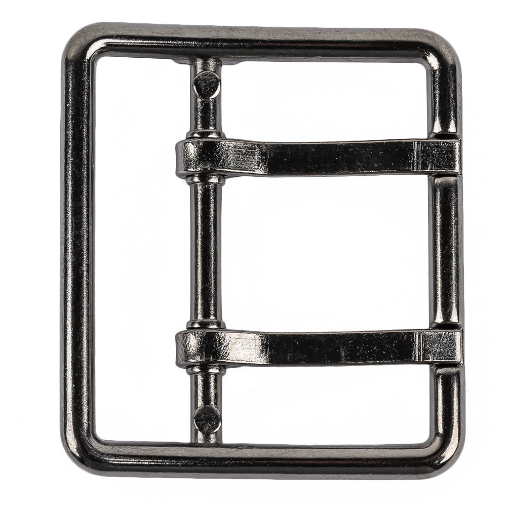 Gunmetal Double Tongue Metal Buckle - 48mm Gunmetal Double Tongue Metal Buckle - 48mm