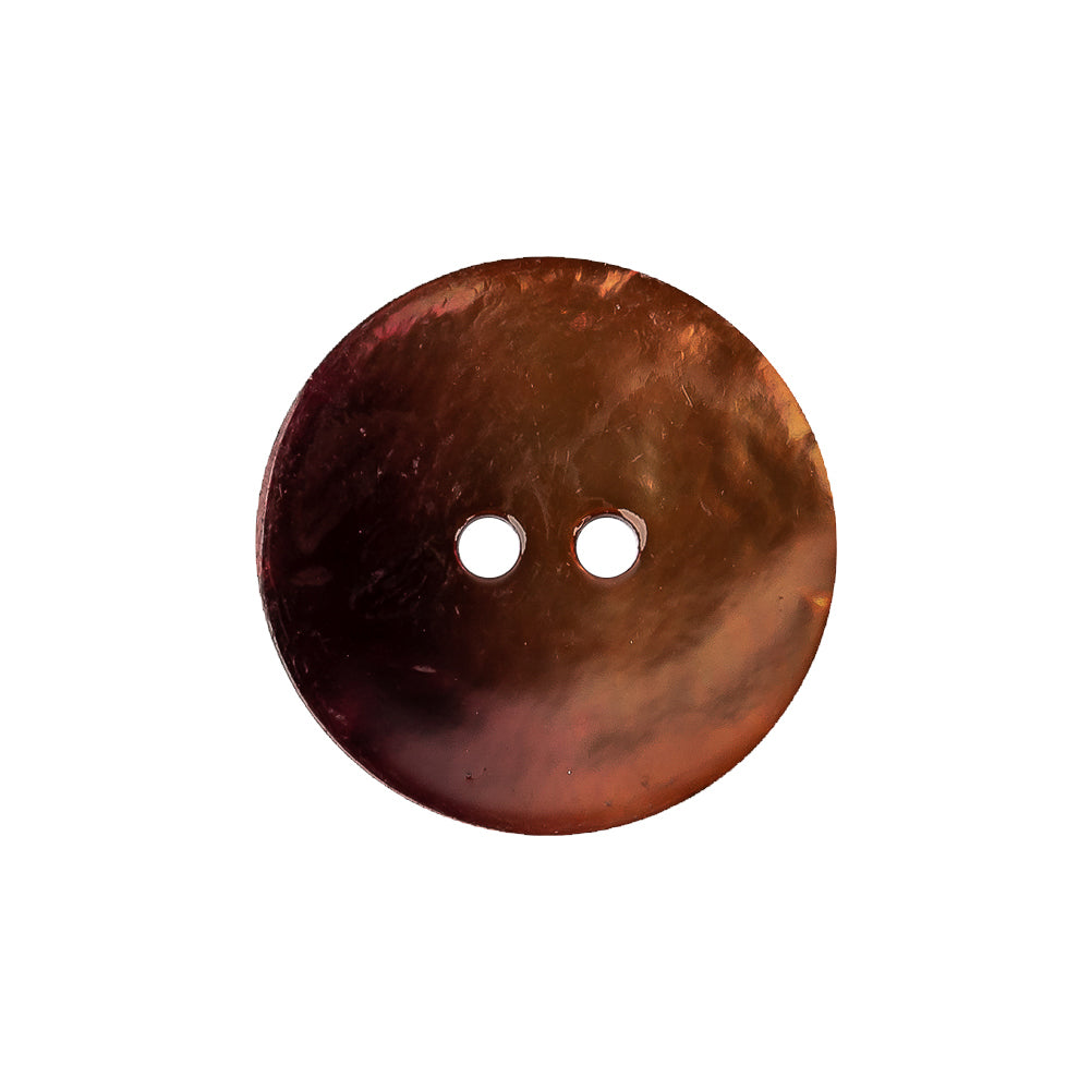 Wine Topaz Iridescent 2-Hole Shell Button - 36L/23mm Wine Topaz Iridescent 2-Hole Shell Button - 36L/23mm