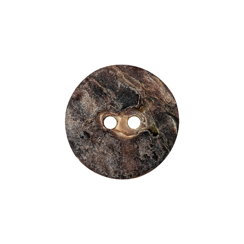Bronze Gold Iridescent 2-Hole Shell Button - 32L/20mm Detail Bronze Gold Iridescent 2-Hole Shell Button - 32L/20mm Detail